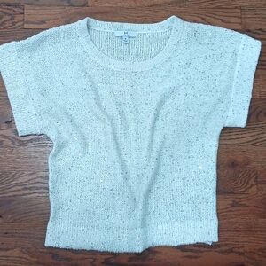 H by Halston S/S Sequin Knit Sweater
